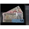 Image 1 : 3 Uncirculated Old Issue Canadian Bank Notes