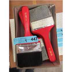 4 Dozen New 4" Pure Bristle Paint Brushes