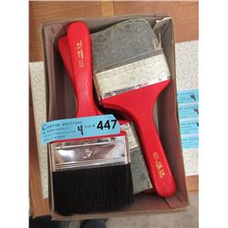 4 Dozen New 4" Pure Bristle Paint Brushes