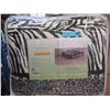 New Queen Size Animal Stripe Sherpa Blanket