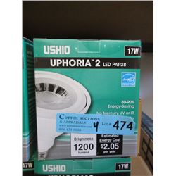 4 New 17 Watt LED PAR38 Light Bulbs