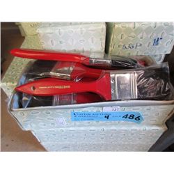 4 Dozen New 4-1/2" Pure Bristle Paint Brushes