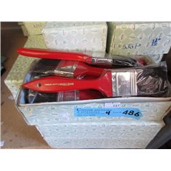 4 Dozen New 4-1/2" Pure Bristle Paint Brushes