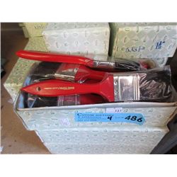 4 Dozen New 4-1/2" Pure Bristle Paint Brushes
