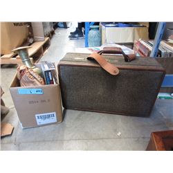 Vintage Suitcase, Baseball Mitt & More