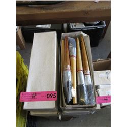 4 Dozen New #6 Bristle Artist Brushes