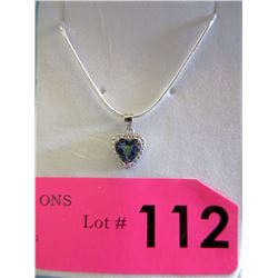 Ocean Blue Mystic Topaz & Diamond Necklace