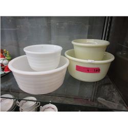 4 Vintage Glass Bowls