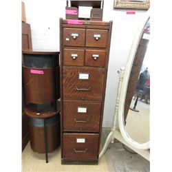 Vintage Macey Oak File Cabinet