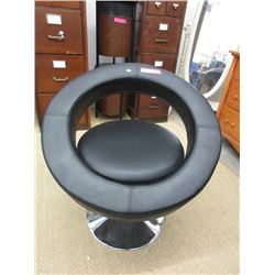 Leather Like Swivel Chair - 29" Wide