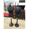 Image 1 : Pair of 53" tall Mannequins on Stands
