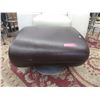 Image 1 : Brown Leather Like Swivel Ottoman