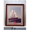 Image 1 : Framed Photographic Print of Canadian Sailing Ship