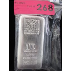 10 Oz. Republic Metals .999 Silver Bar
