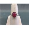 Image 1 : 4.61 Carat Star Ruby Cabochon Solitaire Ring