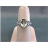 Image 1 : Green Amethyst & Diamond Ring