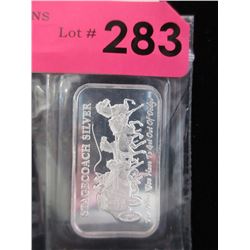 1 Oz. Stagecoach .999 Silver Art Bar