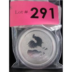 1/2 Oz. Yr. of the Rooster .999 Silver Coin