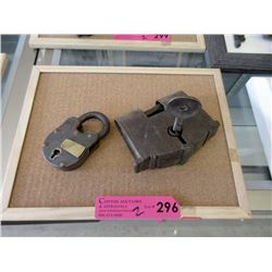 2 Metal Locks - One Key