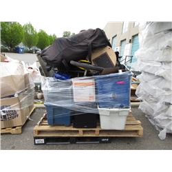 Skid of Assorted Storage Locker Goods