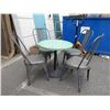 Metal Patio Table with 4 Chairs