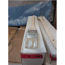 4 Dozen New Long Handled 2  Angle Brushes
