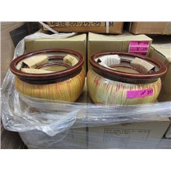 2 New Sets of 3 Ceramic Plant Pots