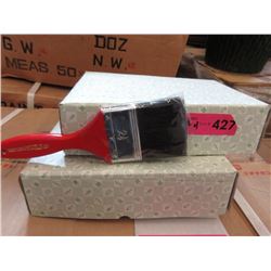 4 Dozen New 2-1/2" Pure Bristle Brushes