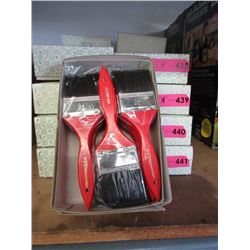 4 Dozen New 2-1/2" Pure Bristle Brushes