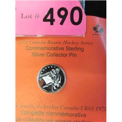 1972 Sterling Silver Commemorative Collector Pin