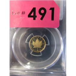 1989 Canada .9999 Gold 1/10 Oz. Maple Leaf Coin