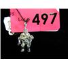 Large 3D Sterling Silver King Kong w/Girl Pendant