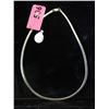 New Sterling Silver 18" Flat Link Necklace