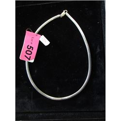 New Sterling Silver 16" Flat Link Necklace