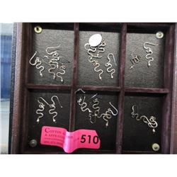 9 New Pairs of Sterling Silver Snake Earrings