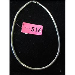 New 18" Sterling Silver Flat Link Necklace