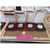 4 Canadian Commemorative .500 Silver Dollar Coins