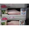 3 Pairs of New Pink Memory Foam Slippers - L