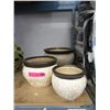 New 3 Piece Set of Ceramic Plant Pots