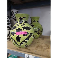 Pair of New Large Glazed Ceramic Vases