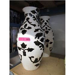 Pair of New Large Glazed Ceramic Vases