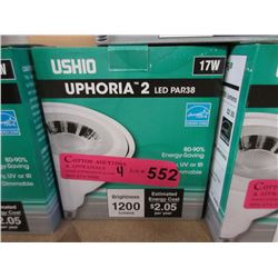 4 New 17 Watt LED PAR38 Flood Light Bulbs