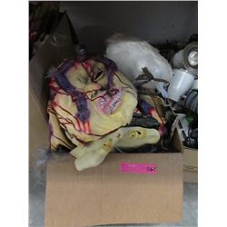Box of New Halloween Masks & Decorations