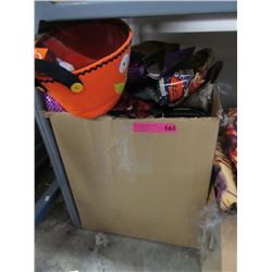 Large Box of New Halloween Costumes & Decorations