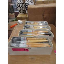 4 Dozen New #4 Artist Bristle Brushes