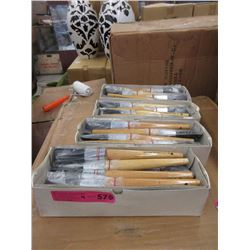 4 Dozen New #4 Artist Bristle Brushes