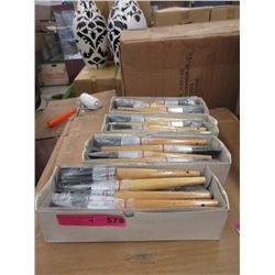 4 Dozen New #4 Artist Bristle Brushes