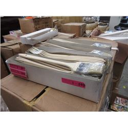 4 Dozen New Long Handled 3" Angle Bristle Brushes