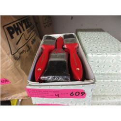 4 Dozen New 1.5" Pure Bristle Paint Brushes
