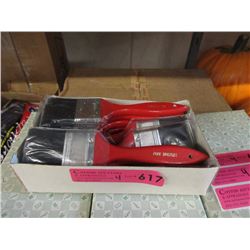 4 Dozen New 2" Pure Bristle Paint Brushes